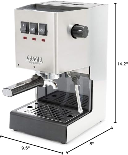 Image of Kofihaus E24 Semi-Automatic Espresso Coffee Machine | 15 Bar Italian Pump | Commercial Steam Wand | Ground Coffee Compatible (Inox)