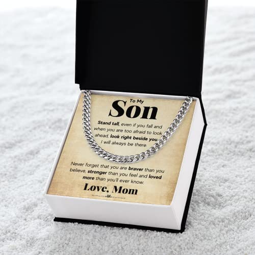 FG-Family-Gift-Mall-To-My-Son-From-Mom-Son-Gifts-From-Mom-and-Dad-Mother-and-Son-Necklace-Birthday-Gift-For-My-Son-Graduation-Christmas-Cuban-Link-Chain-Necklace-Present