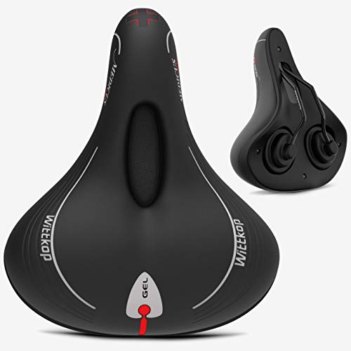 Wittkop Comfort Gel Bike Seat With Innovative 3 Zone Concept I Soft Padded Bicycle Seat For Men And Women, Wide Bike Saddle For Exercise In- & Outdoor #TOP1