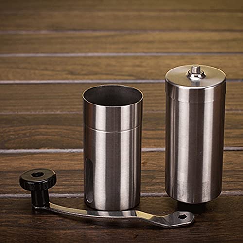 XinQt Silber Kaffeemühle Mini Edelstahl Hand Handbuch Handmade Kaffee Bohnenschleifer Mühle Küche Schleifen… – Bild 6