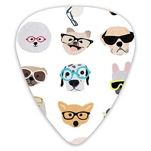 Médiators pour guitare Dogs In Glasses Pics de basse de qualité supérieure pour guitare électrique et guitares basses… - Les Beatles, Paul McCartney, John Lennon, RIngo Starr, George Harrison Médiators pour guitare Dogs In Glasses Pics de basse de qualité supérieure pour guitare électrique et guitares basses…