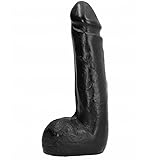ALL BLACK - Weicher schwarzer realistischer Dildo 20 cm | Hautfreundlich & flexibel | Perfekt für intensive Lustmomente