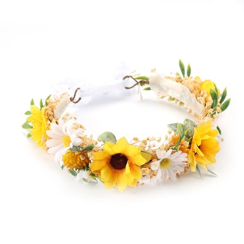 PoshMyra Sunflower Daisy Crown