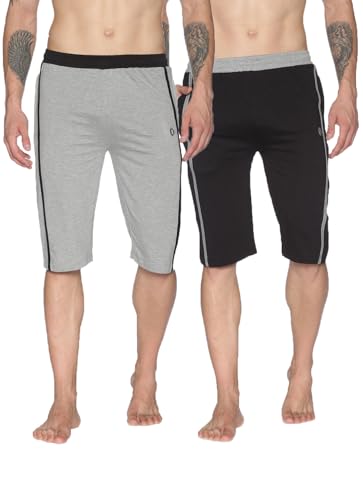Image of Dollar Men's Casual Cotton Capri 3 /4th Shorts (Pack of 1)