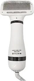 Secador pet portátil profissional 2 em 1 com escova banho e tosa cães gatos portátil 110v (Preto)