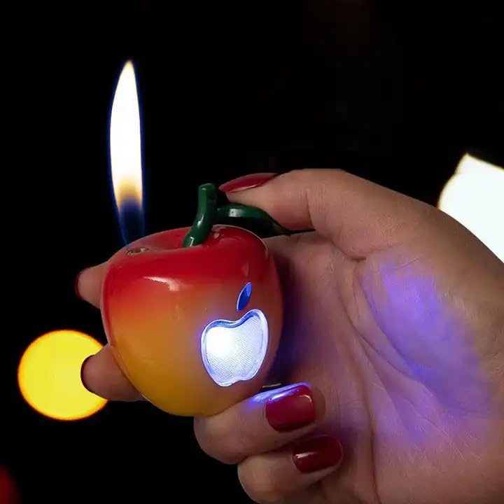apple cigarette lighter (Pack of 5)  Royal Feel  White Premium Pocket Lighter  Plastic Fancy Windproof Lighter  Stylish & Durable  Ultimate Look Quickly locate your vehicle with global base station assistance and smart navigation to parking spots Apple Cigarette Lighter (Pack of