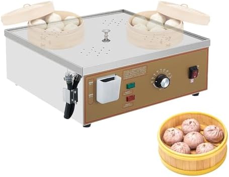 Commercial Electric Steamer with Constant Temperature Control, Independent Water Supply & Alarm, Ideal for Restaurants