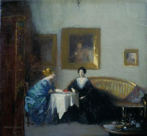 Toile les cerises de George Henry 60x90cm pour une décoration de chambre élégante
