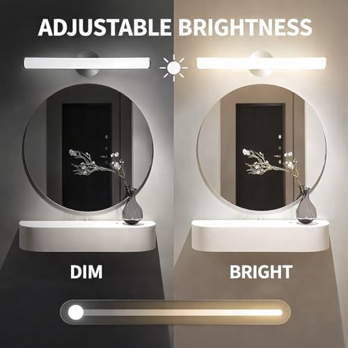 Image of OOWOLF LED Bathroom Vanity Light, 16W 24inch Bathroom Lights Fixture,1600LM Led Vanity Lights Bar, 4000K Natural White Bath Wall Lighting Fixture Sconce Indoor, Vanity Light Fixtures Over Mirror