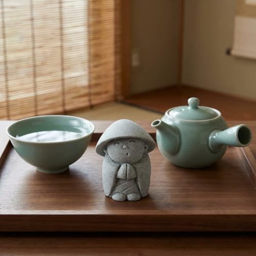 Pequeña estatua de Buda decorativa japonesa miniatura 3