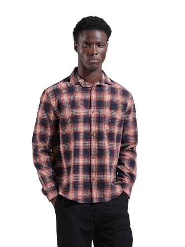 Chemise pour homme ample à carreaux pour un look week-end décontracté