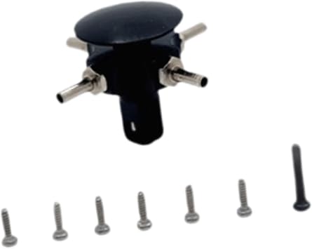 RC Rotor Head with Screws Easy to Install Practical Spare Parts Maintenance Aircraft RC Helicopter Accessories Replacement, Black