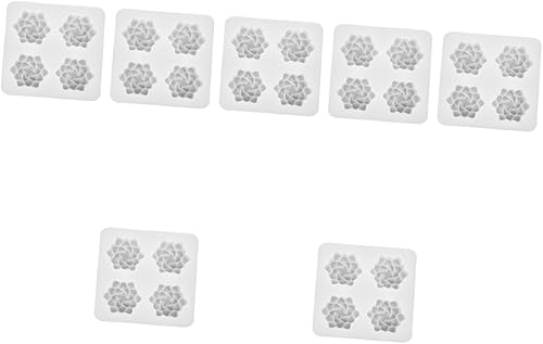 EXCEART Molde de flor de ciruelo de cuatro enlaces de silicona para gomitas, moldes de fundición de resina epoxi, moldes de silicona para jabón de