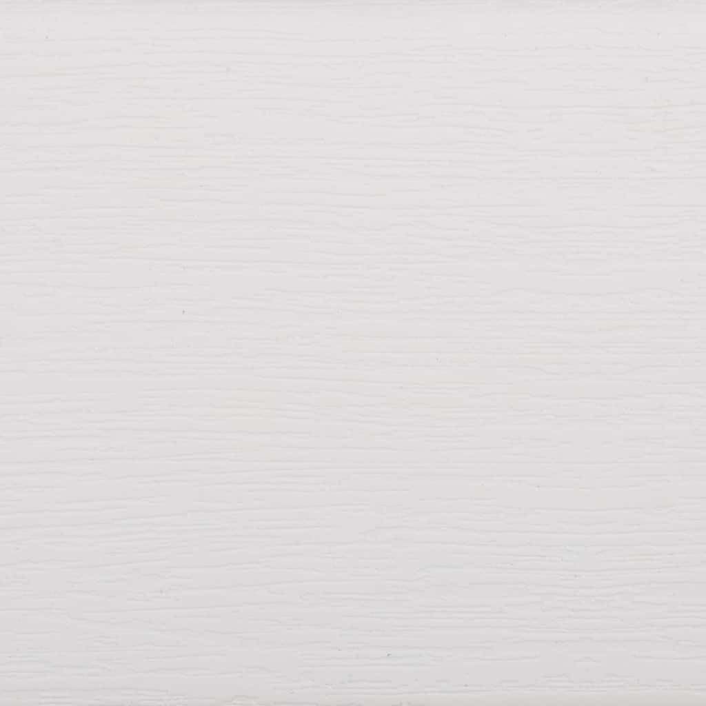 SYDE Banco de Jardín Polipropileno Blanco 110x52x71 cm | Respaldo Cómodo, Estable y Resistente al Calor, Fácil Limpieza, Uso Exterior