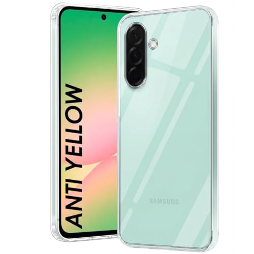 Image of DIZORO Compatible with Samsung Galaxy A26 5G Back Cover Case Clear,[ Anti - Yellow /Yellowing ][Military Grade Protection] Hard PC Back Cover Transparent