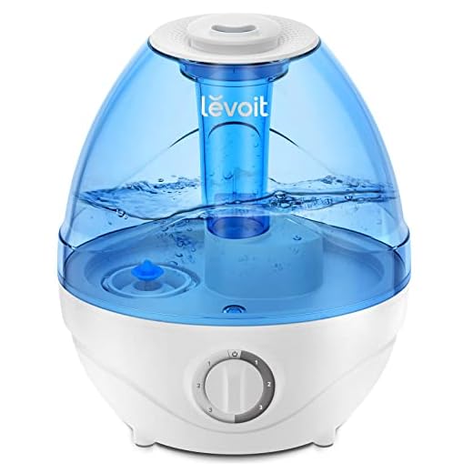 LEVOIT Humidificadores, vaporizador de niebla fría para toda la casa, silencioso para bebés y niños, boquilla de rotación ajustable de 360°, apagado automático, luz nocturna, sin BPA