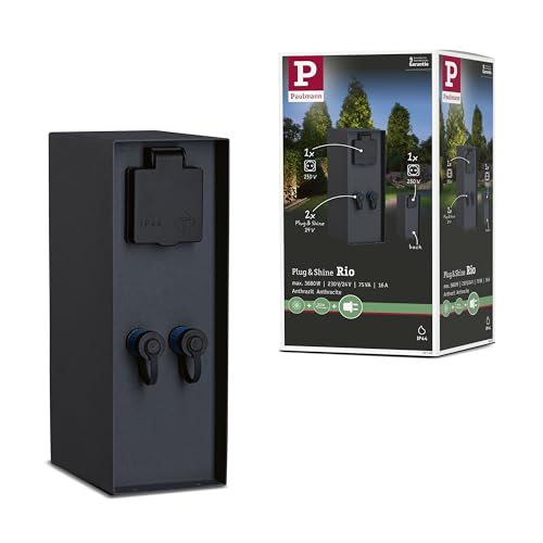 Colonne de prises Paulmann 94700 Rio pour brancher vos appareils et luminaires d'extérieur