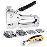 Staple Gun with Remover, 3 in 1 Heavy Duty Upholstery Staple Gun Kit with 3000 Staples for Wood, Crafts, Carpentry, Decoration DIY