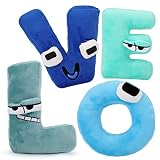 yi jia hui 5PCS Alphabet Lore Cartoon Cute and Funny Stuffed Doll Plush Toys, Children's and Adults'