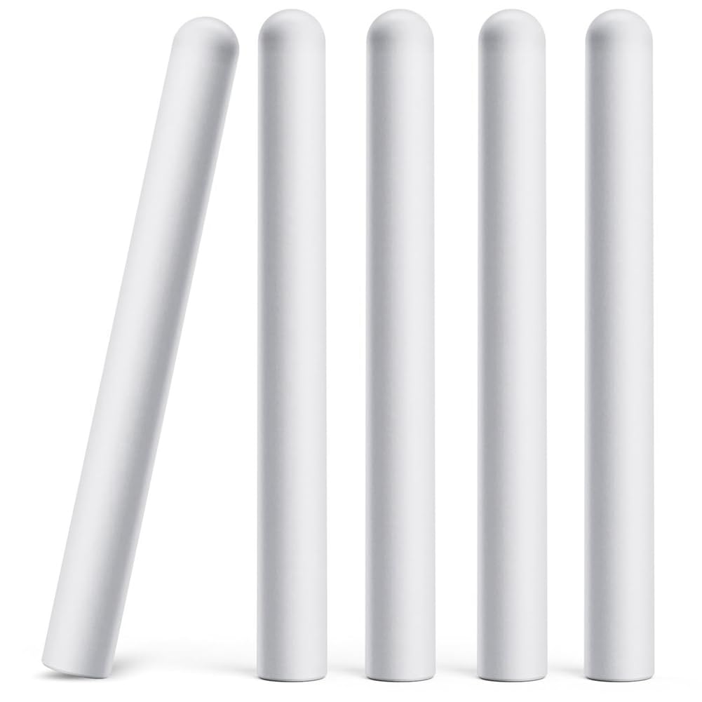 Istovo White Reusable Deodorizer Dehumidifier Dry Stick Desiccant 5 Pcs Diatom Drying Rod Stick For Toys For Bathroom, Closet, Shoe