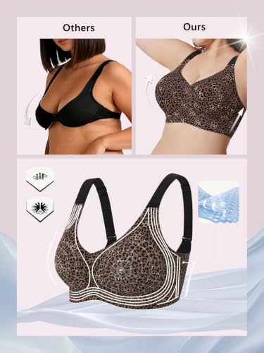 COCOMARTS Jelly Bras for Women No Underwire Full Coverage Push Up Bra M - image 4