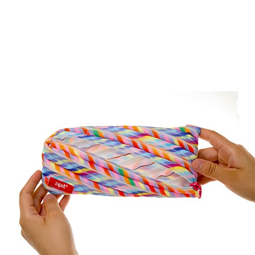 Zipit Colorz Pencil Case/Cosmetic Makeup Bag, Stripes #TOP2