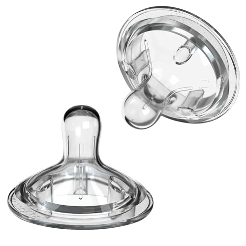 Nanobebe Nipples Baby Bottle Nipples, Silicone Nipple, Triple Vented, Ready to Use, 2-Pack, Y Cut