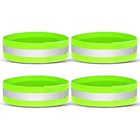 4 Stuks Reflecterende Armbanden En Enkelbanden Met Hoge Zichtbaarheid Voor Hardloopveiligheid 4 Stuks Reflecterende Armbanden En Enkelbanden Met Hoge Zichtbaarheid Voor Hardloopveiligheid