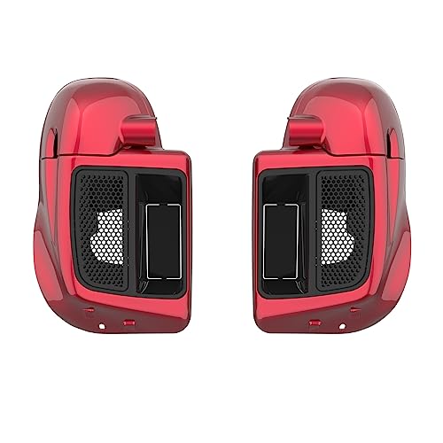 Velocity Red Sunglo Lowers Motorcycle Lower Leg Fairings Glove Box Fit for Harley Touring 2014+