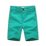KID1234 Boys Shorts - Flat Front Shorts with Adjustable Waist,Chino Shorts for Boys 5-14 Years,6 Col