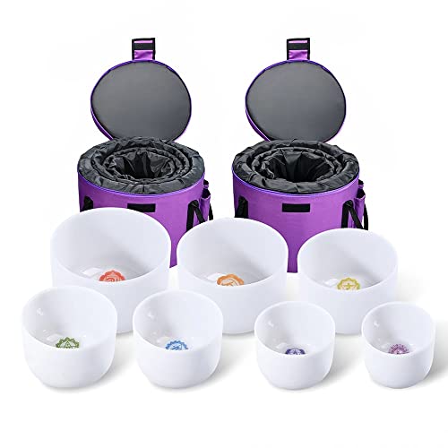 Tigela De Canto De Cristal De 6 A 12 Polegadas, Para Ioga, Cura Pelo Som, Limpeza De Cristal, Medita