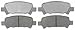 ACDelco Silver 14D770M (19286091) Semi-Metallic Rear Disc Brake Pad Set