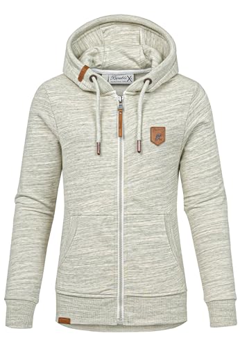 REPUBLIX Damen Sweatjacke Hoodie Sweatshirt Pullover Zipper Jacke RD-020 Grün M