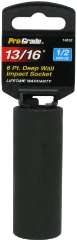 Pro-Grade 14656 1/2-Inch Drive with 6 Point Deep 13/16-Inch Impact Socket