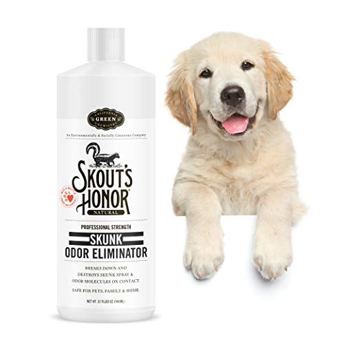 SKOUT'S HONOR: Skunk Odor Eliminator - Odor Eliminating Technology Destroys Odor Molecules On