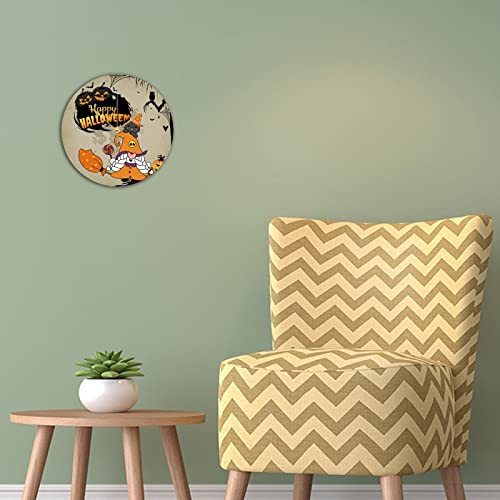 Horloges citrouille Happy Halloween pour decorer sans bruit avec style rustique