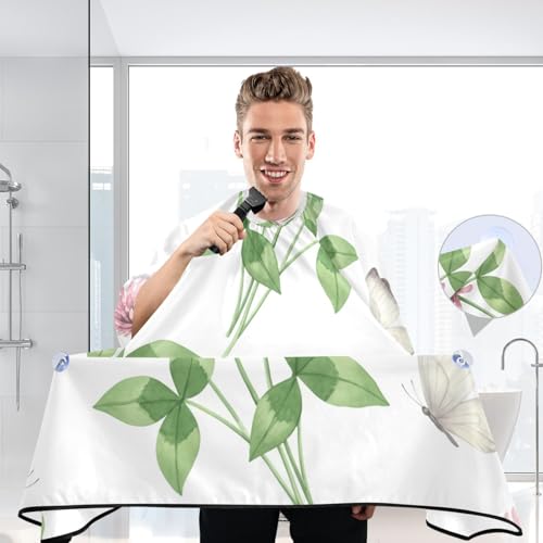 Capa para cortar cabello impermeable profesional de barbería con cierre ajustable de broche para peluquería miniatura 6