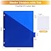 SUQJOY 8-Tab Dividers for 3 Ring Binder, 48 Count Binder Dividers with Pockets, Subject Dividers, 3-Hole Plastics Sheets Protectors for US Letter Size in 0.5