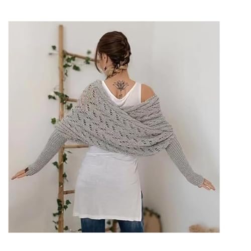 Scarf with Sleeves, Scarf with Sleeves for Women, Sweater Scarf with Sleeves, Multifunctional Scarf with Sleeves3