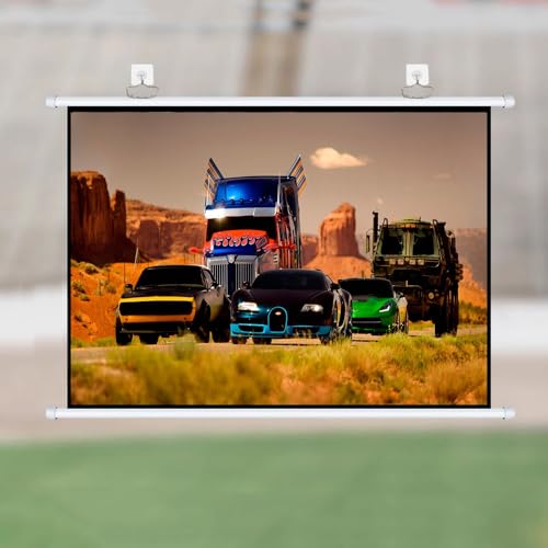 Pantalla de proyector manual 72 pulgadas 16:9 portátil