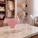 Briwooody 2 Pcs Underwear Display Mannequin, Female Hips Mannequin Torso Clear Plastic Lower Body Mannequins, Underpants Stand Hip Form for Underwear Panty Display Retail Store and Window Presentation