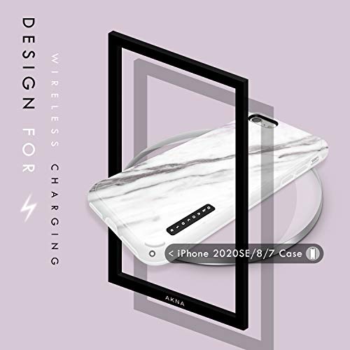 Iphone Se 2022 & Iphone Se 2020 & Iphone 8 & Iphone 7 Case Marble, Akna Sili-Tastic Series High Impact Silicon Cover With Full Hd Graphics (Design 661-U.s) #TOP4