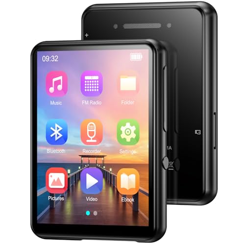 128GB Bluetooth 5.3 MP3 Player with FM Radio & Voice Recorder