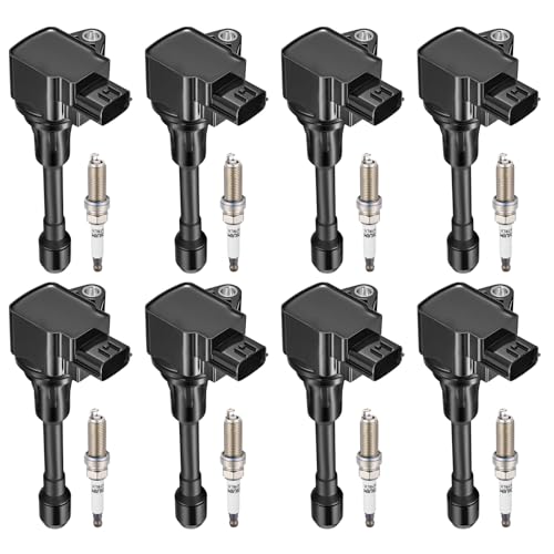 Image of BDFHYK Ignition Coil UF677 and Spark Plug 93501 for Nissan Armada 2017-2020