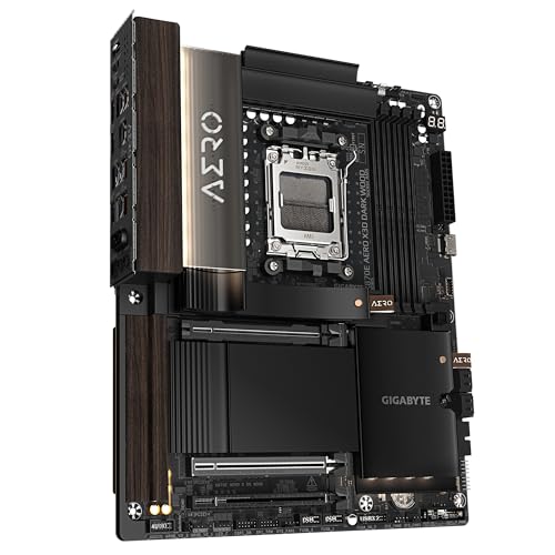 Carte mère GIGABYTE X870E AERO X3D WOOD AMD X870E AM5 DDR5 ATX WiFi 7 USB4 - vue 4