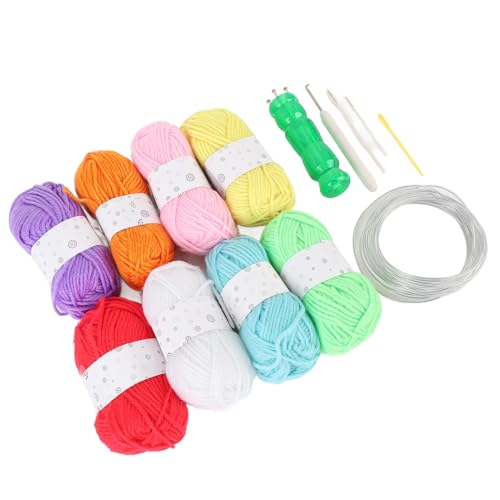 Kit de tricô Francês, Design Amigável, Uso Versátil, para Todos Os Níveis de Habilidade, 8 Fios de A
