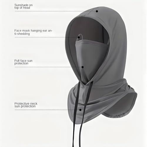 3 Pack Balaclava Sun UV Protection Hood Breathable Full Head Mask Face Cover for Men Women Motorcycle Cycling Fishing (Multi)