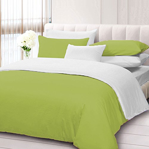 Drap-housse en coton égyptien 600 fils inclus dans cette parure de lit 4 pièces noir et blanc