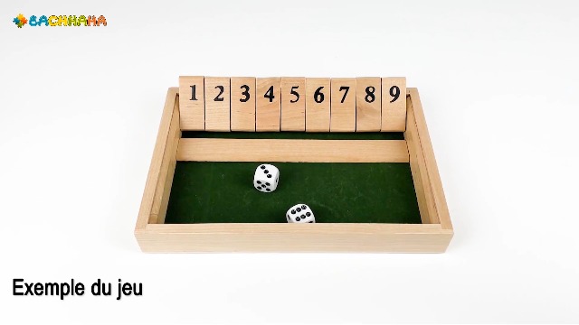 EKKONG Shut The Box – Jeu De Dés En Bois Pour 4 Joueurs, éducatif, Familial, 22x22 Cm, Naturel