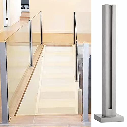 Geländerpfosten aus Glas für Innenplattformen, Treppengeländer-Stützpfosten, Geländerpfosten aus Glas für Gartenzäune und Schwimmbadzäune